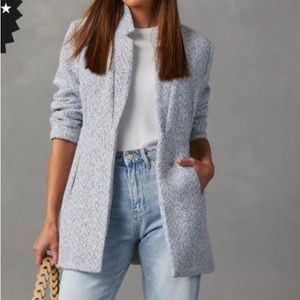 Vici Heather Gray Textured Blazer